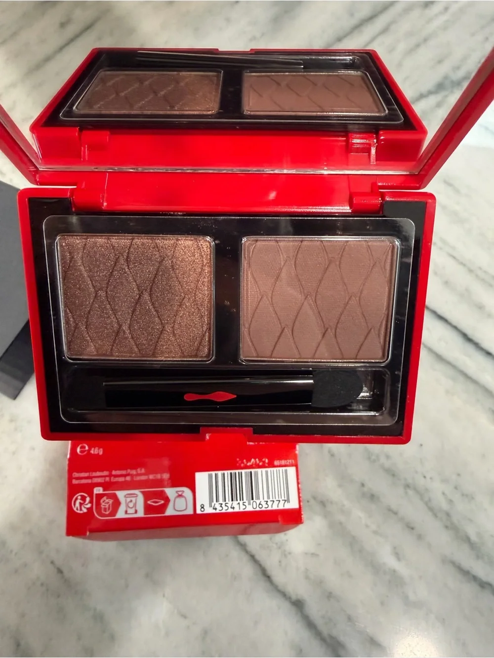 Christian Louboutin Velvet Matte Lipstick - Bold Red & Eye duo shadow pallet